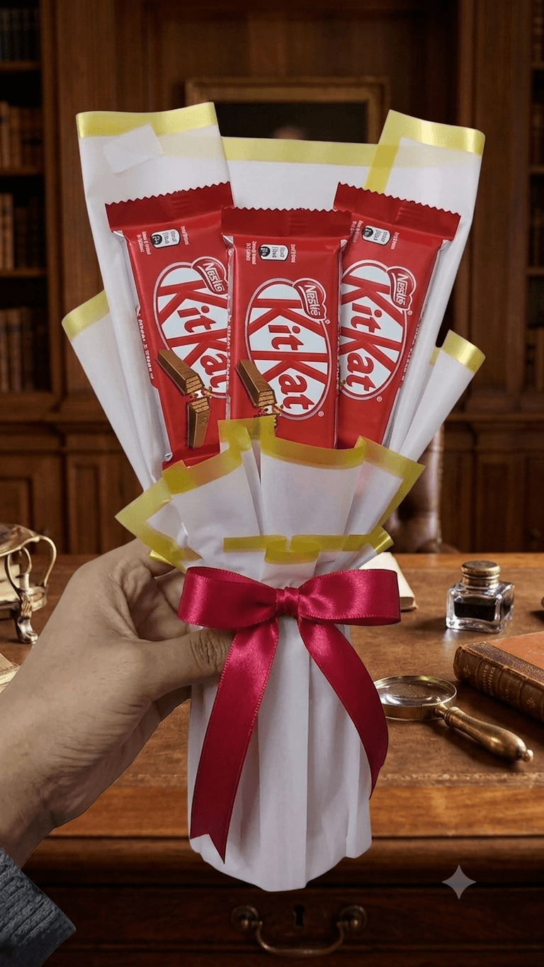 KitKat Chocolate Bouquet – Premium Gift Wrap