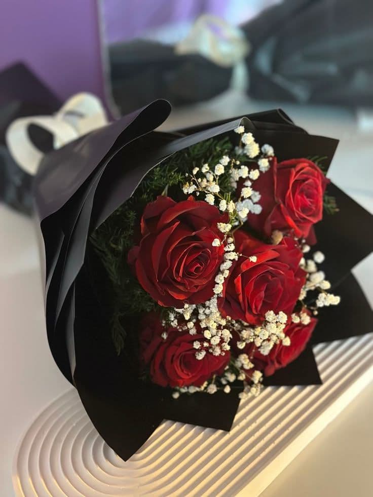 Flower Red Rose Bouquet