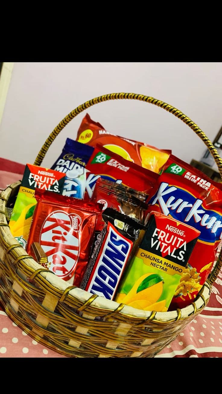Premium Chocolate & Snack Gift Basket