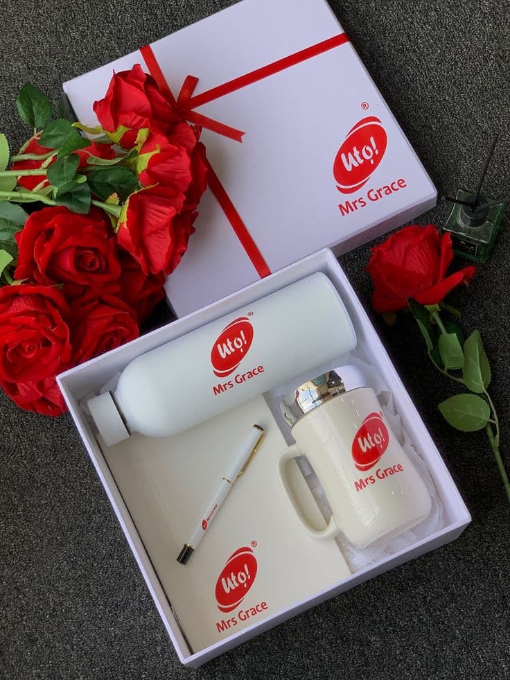 Corporate Executive Gift Box – Notebook, Mug, Bottle & Pen Set
