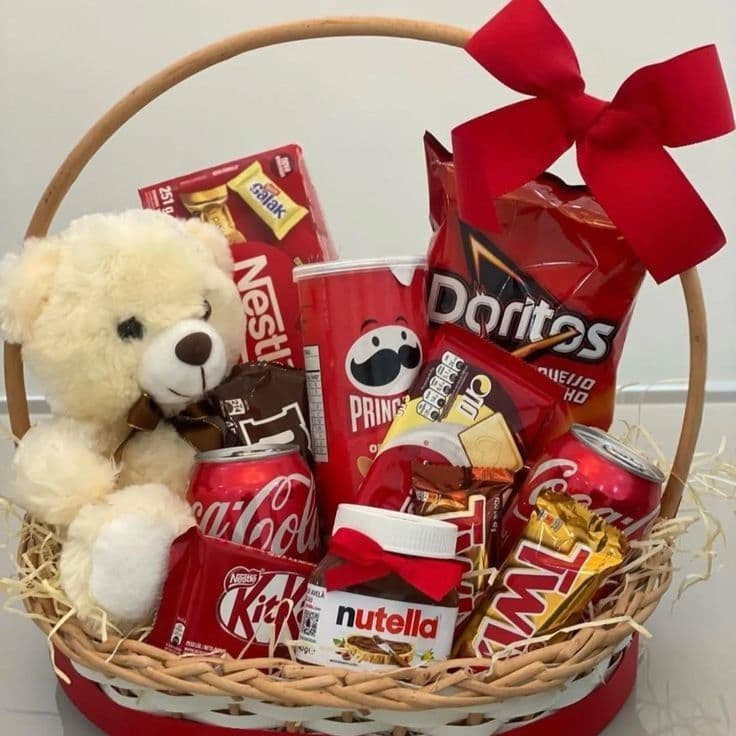 Luxury Teddy Bear Chocolate & Snack Gift Basket