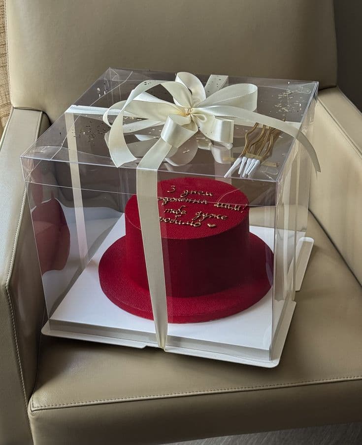 Customized Cake with Acrylic Box Gift - 2.5pound